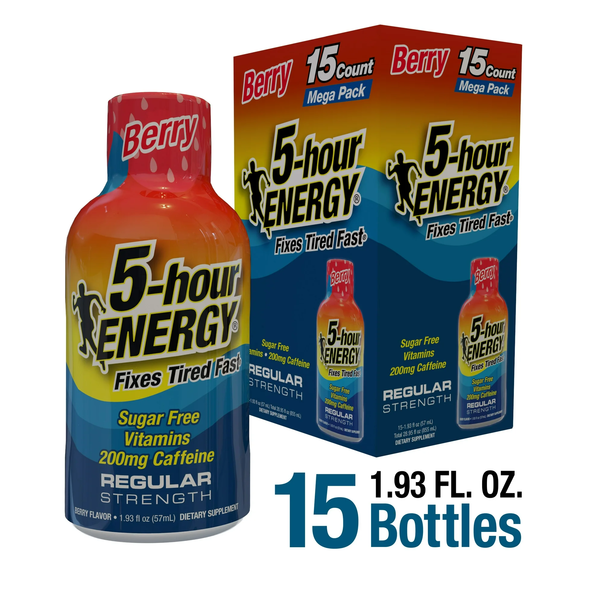 5hour Energy Drink Berry Regular 57ml Bottles Evo drinks BV
